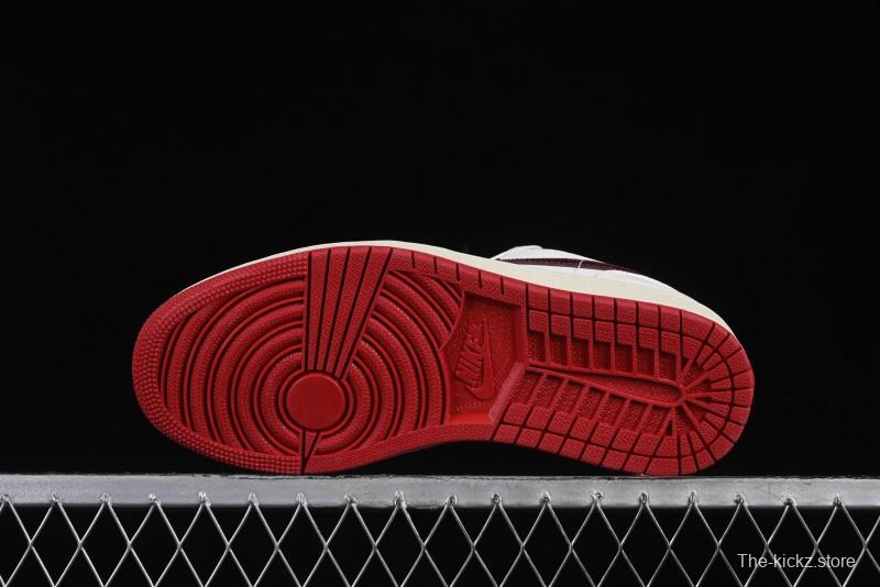 Nike Air Jordan 1 Low AJ1 White Red Low Top Casual Sneakers - HJ9338-106