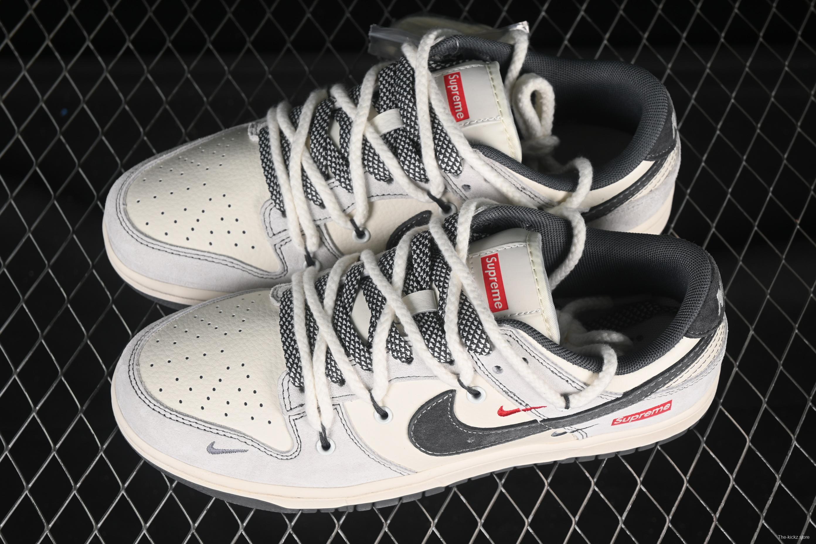 Nike SB Dunk Low Sup Series Strap Anniversary Custom Low-Top Casual Skate Shoes - YX5066-217