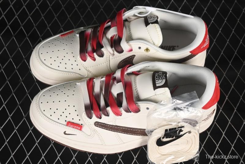 Nike Travis Scott x Fragment Design x Air Jordan 1 Low OG SP AJ1 Low Top Casual Sneakers - FC1688-213