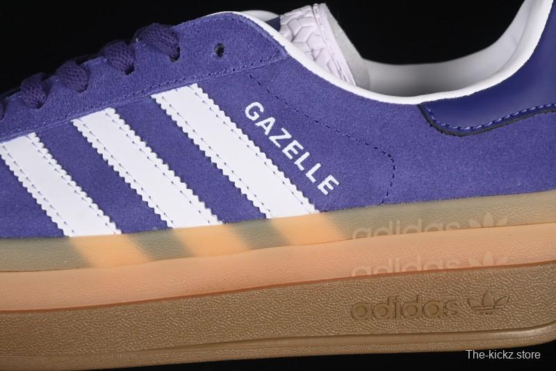Adidas Originals Gazelle Bold IE0419 Low-Top Sneakers with Thick Sole for Casual Wear, Slip-Resistant and Durable