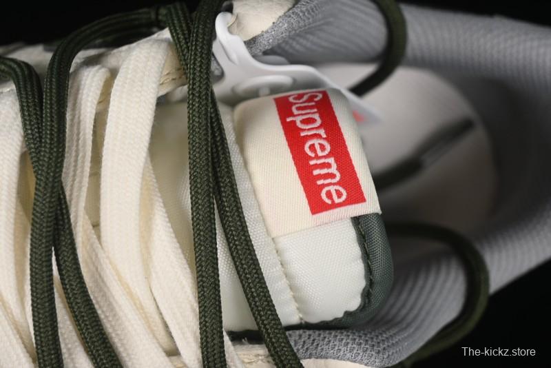 Nike Air Force 1'07 Low Supreme Collaboration Dual-Tone Grey Green Lace-Up Casual Sneakers - DM6868-070