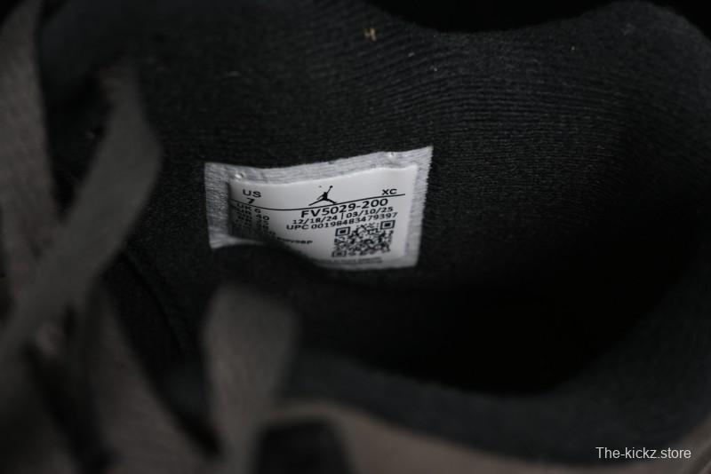 Nike Air Jordan 4 Retro Sneakers in Cave Stone Brown with Black Mesh and TPU Details - FV5029-200