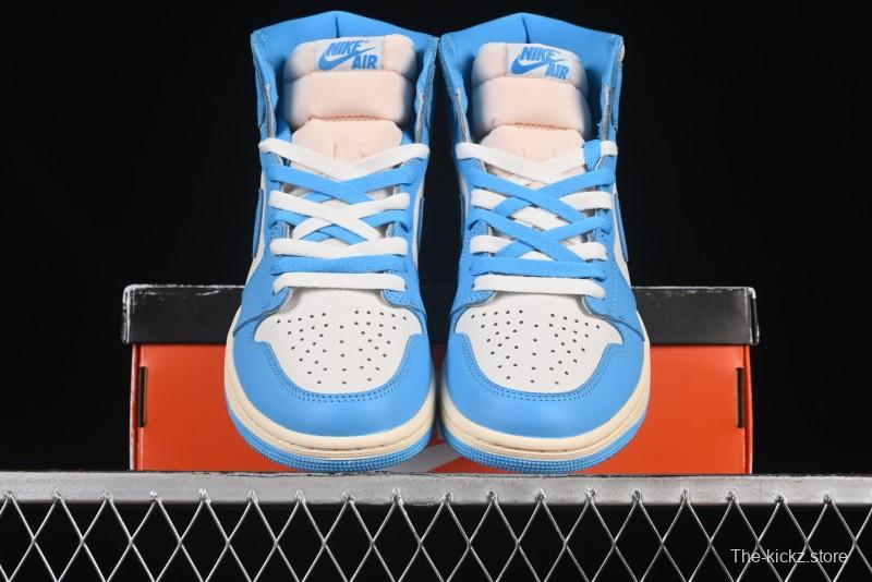 Nike Air Jordan 1 High OG "UNC Reimagined" Retro Basketball Shoes - DZ5485-402