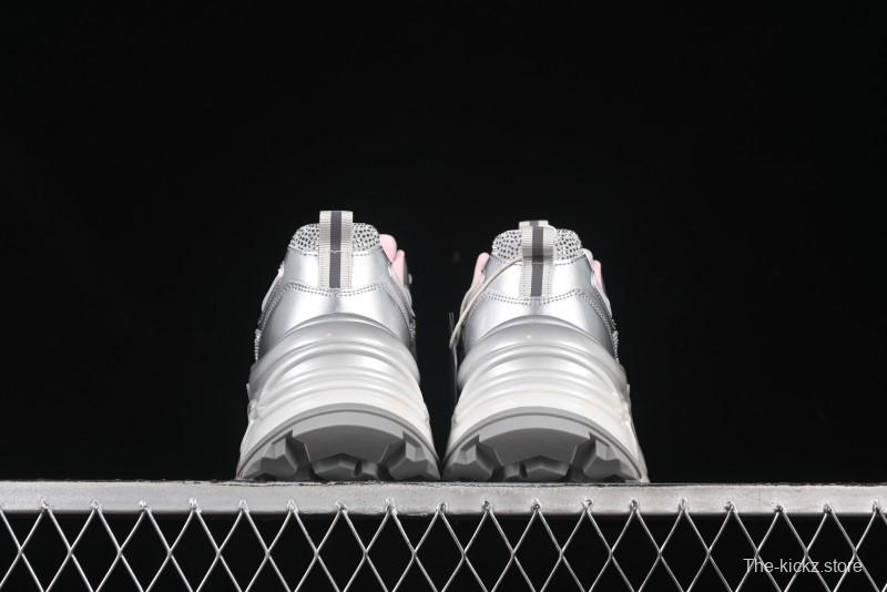 GG-CC 25ss New Platform Chunky Sneakers with 7CM Height Increase and Irregular Design - 668-2 Silver