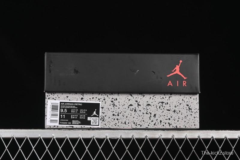 Nike Air Jordan 4 Retro White Cement Basketball Shoes - FV5029-100