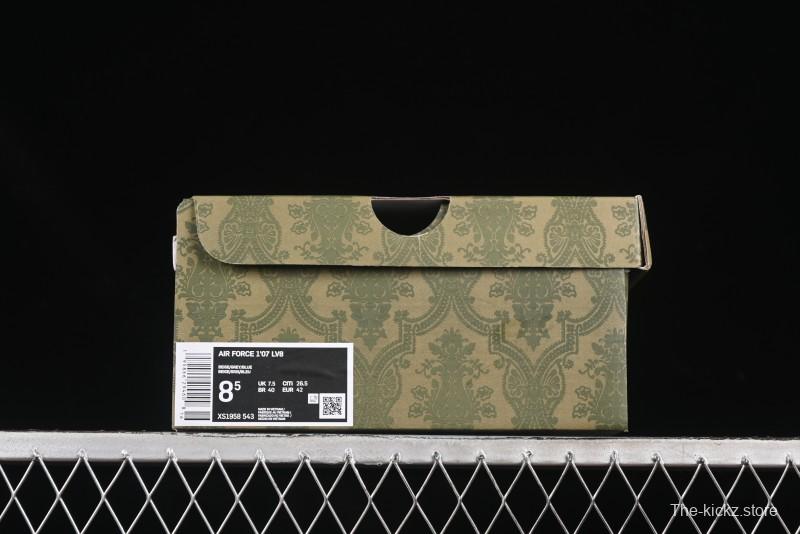 Nike Air Force 1 '07 Low Gucci Collaboration Grey Blue Swoosh Casual Sneakers - XS1958-543