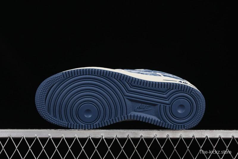 Nike Air Force 1 '07 Low LV Collaboration Blue Denim Casual Sneakers - SC9207-532