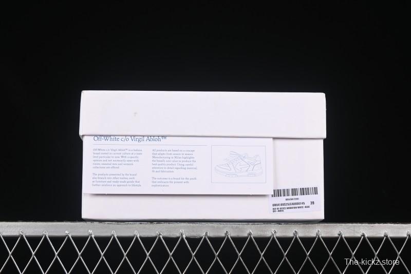 Off-White Out Of Office Low-Top Fashion Sneakers White Blue Star - AJD4