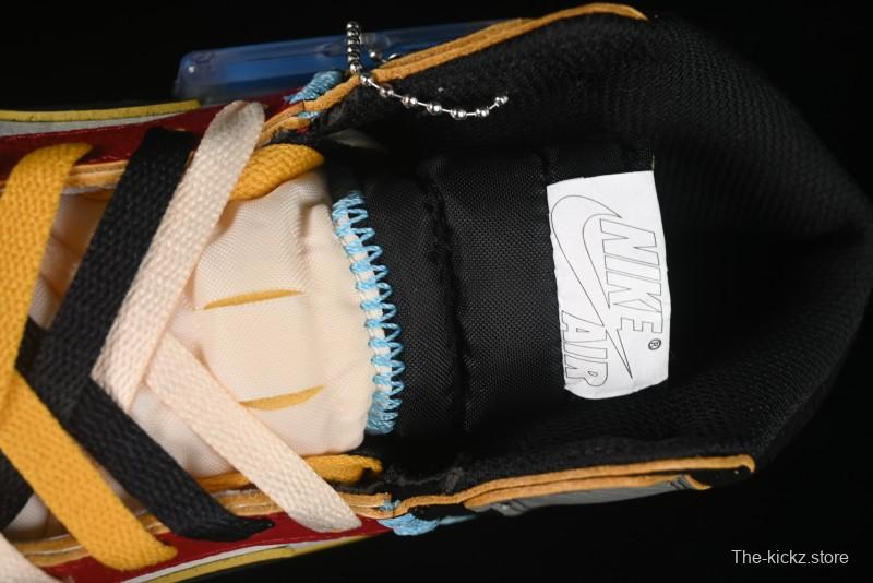 Nike Union x Air Jordan 1 Retro High Basketball Shoes Shadow Chicago - HV8563-600