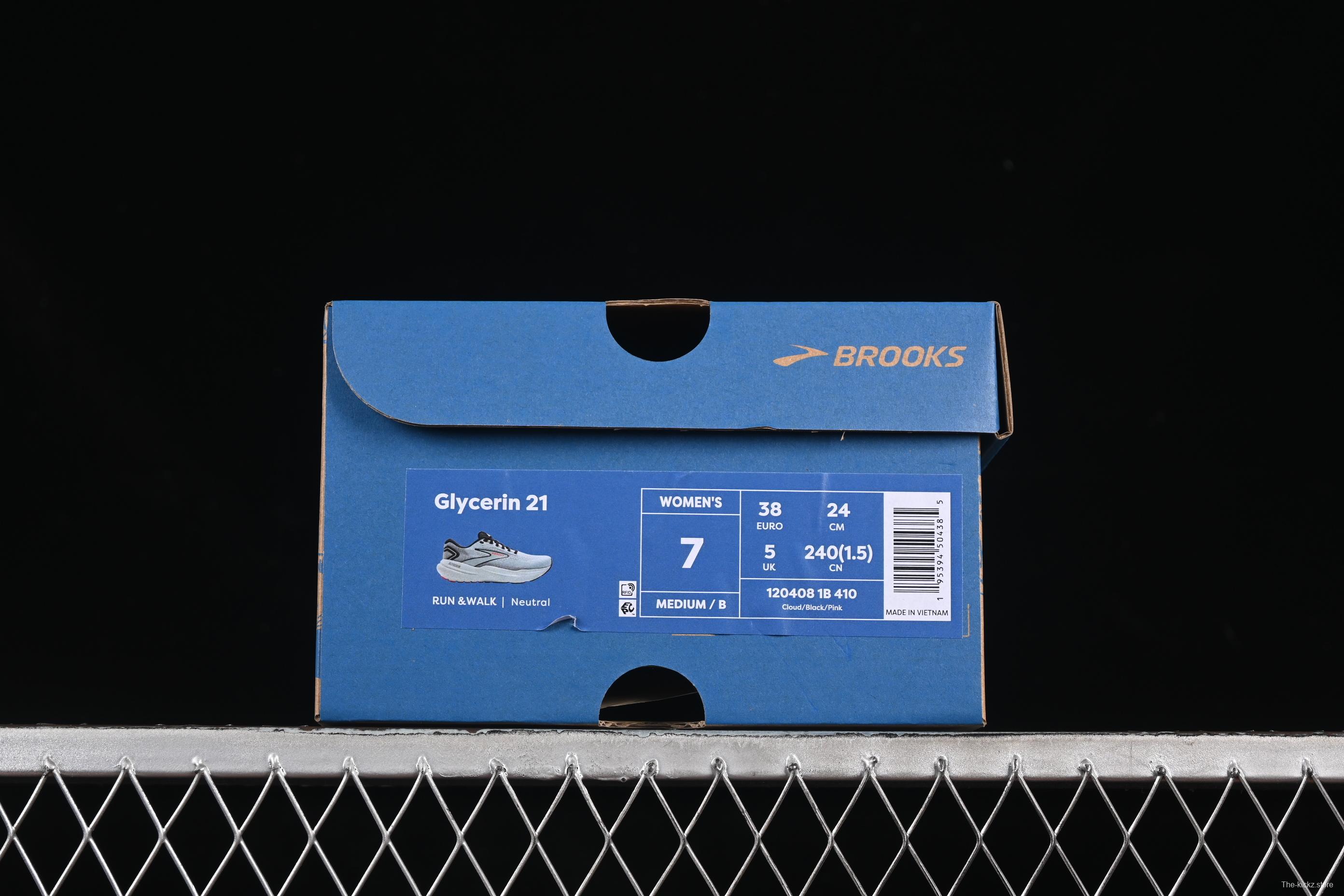 Brooks Glycerin 21 Cushioned Marathon Nitrogen Running Shoes - 1204081B410