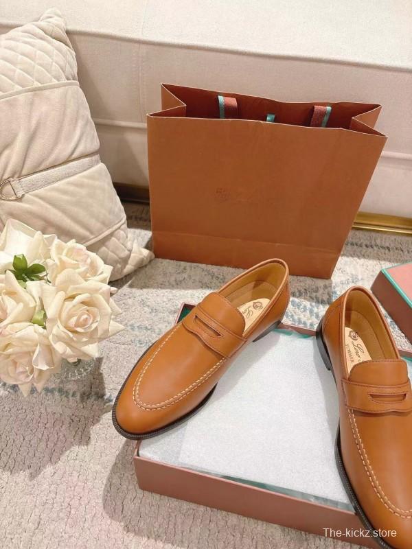 2025 Women LP Brown Leather Loafer LY00340