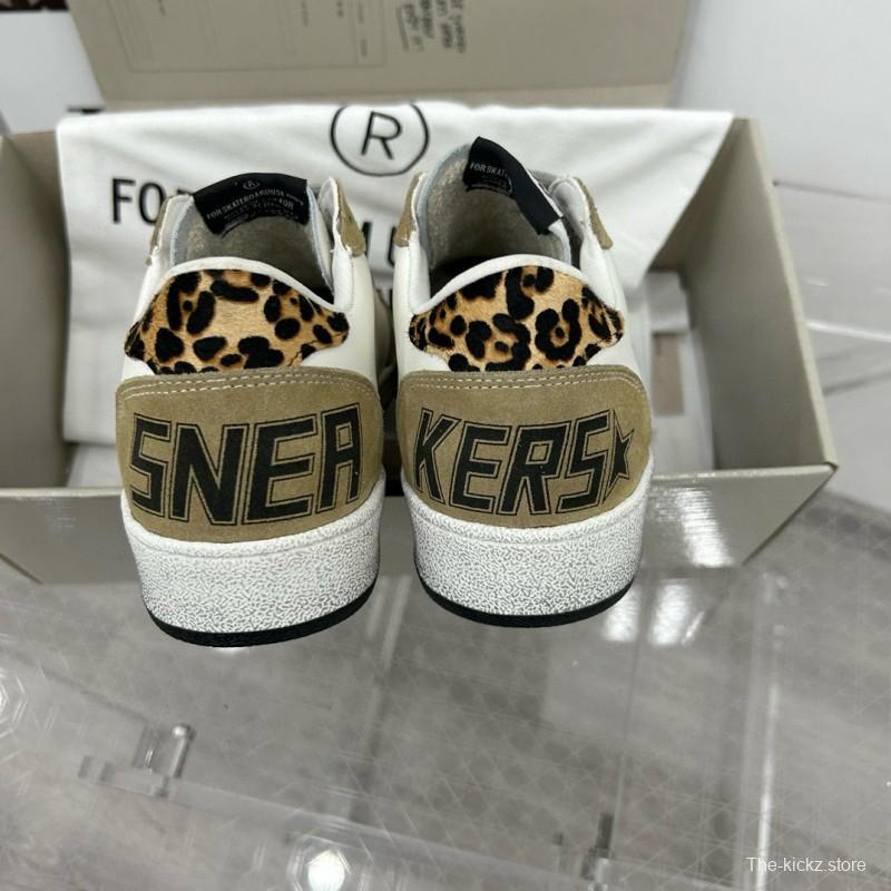 2024 Unisex GGDB White Beige Leather Suede Low Top Sneakers MJ00260