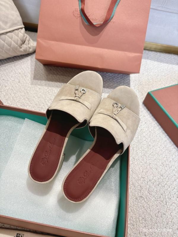 2025 Women LP Beige Suede Heels LY00390