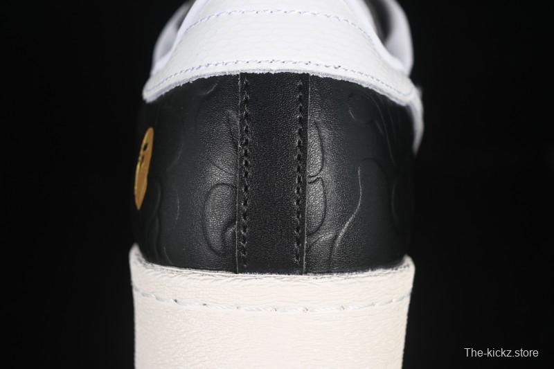 Adidas Bape Superstar Casual Sneakers with Shell Toe Design - JQ3666