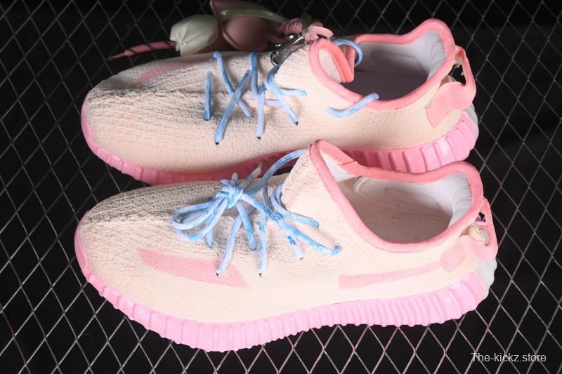 Adidas Yeezy 350 Boost V2 Running Shoes with Pink Watermelon Design - CP9366