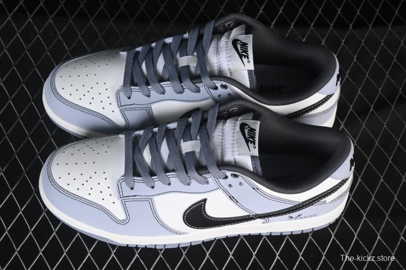 Nike SB Dunk Low Anniversary High-End Custom Low-Top Casual Skate Shoes - BB0528-109