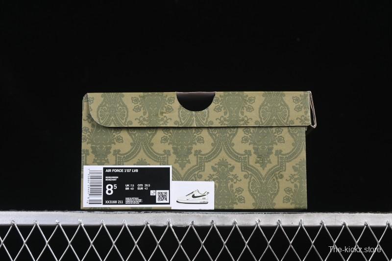 Nike Air Force 1'07 Low Gucci Collaboration Military Green Multi-Color Low-Top Casual Sneakers - XX3168-211