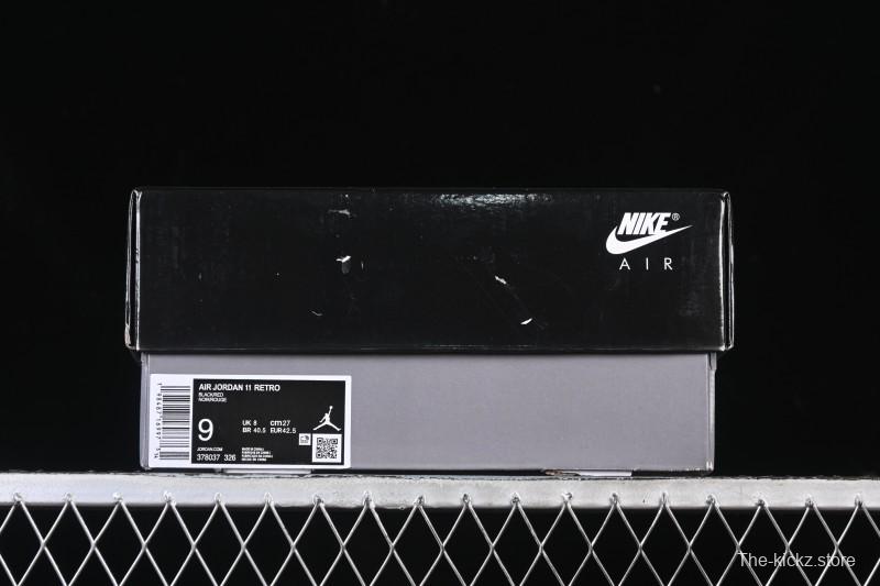 Nike Air Jordan 11 Retro Black Red Basketball Shoes - 378037-326