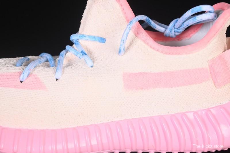 Adidas Yeezy 350 Boost V2 Running Shoes with Pink Watermelon Design - CP9366