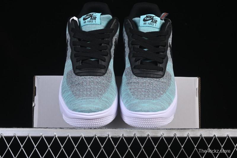 Nike Air Force 1'07 Low Flyknit Black Green Casual Sneakers - CI0051-600