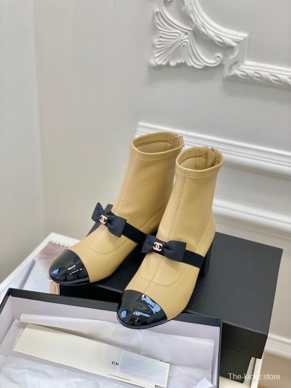 Chanel 2025/SS Bow Mary Jane Ankle Boots - LY00320