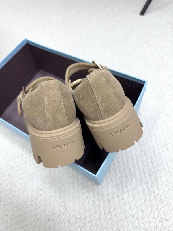 Prada 2025 SS Platform Mary Jane Shoes - LY00300