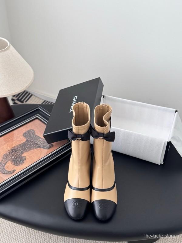 Chanel 2025 SS New Bow Ankle Boots - LY00
