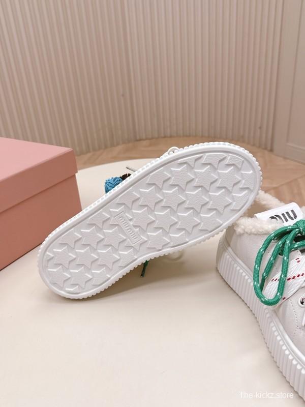 MIUMIU 3D Embroidered Platform Casual Shoes - LY00320/LY00340