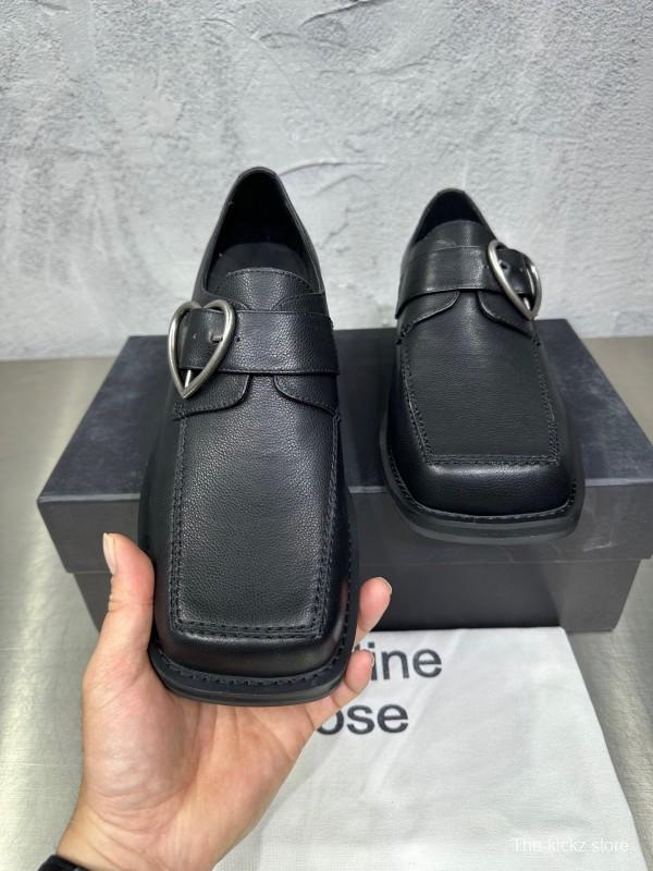 Adidas 2025 SS Square Toe Derby Shoes with Chain Buckle - KFY00420