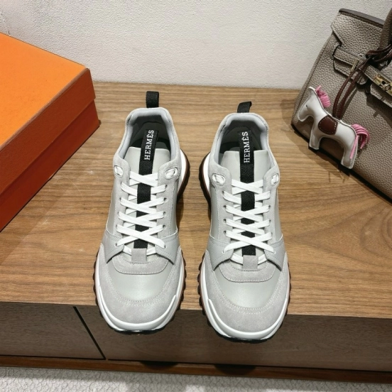 Hermès 2025/SS Autumn Winter New Boot-Type Shoes with British Color Blocking Design - AS00410