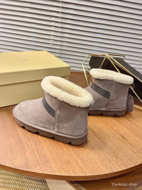 Brunello Cucinelli Winter New Snow Boots Sheepskin Buns Boots - AS00350