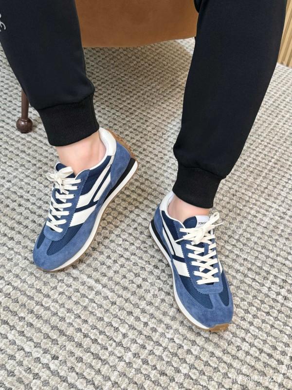 TOM FORD 2025 Spring Summer Fashion Casual Shoes with Classic Color Blocking and Imported Leather Insole - AS00350