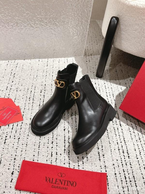 Valentino 2025 SS Metal Element Short Boots - LY00330