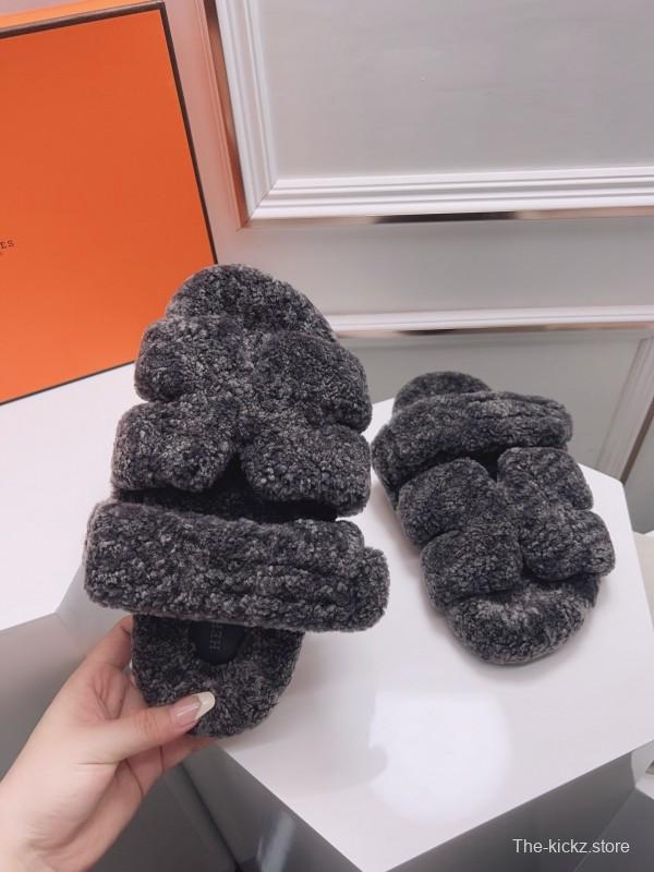 H Erjia Fur Slippers - LY00270