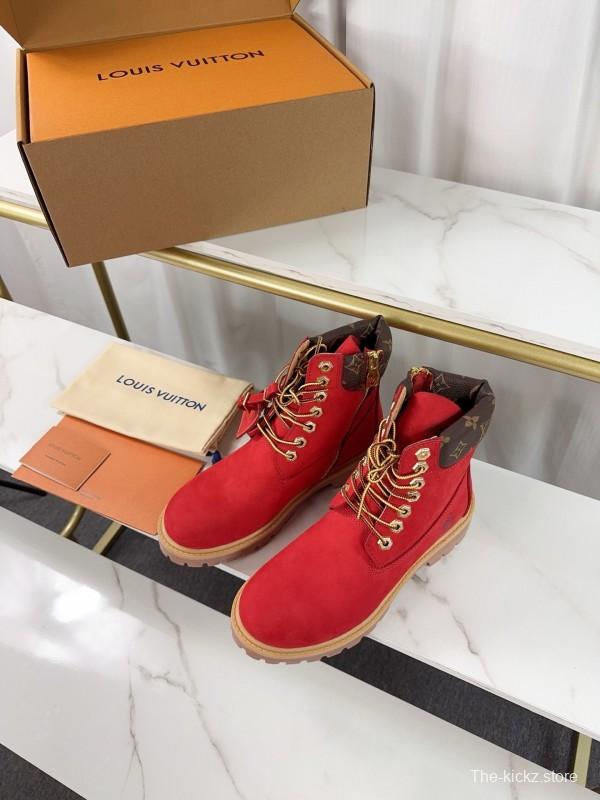 Timberland x LV Monogram Ankle Boots Waterproof Suede - LY00380